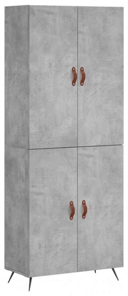 VidaXL Betonhatású Magas Szekrény – 69,5x34x180 cm