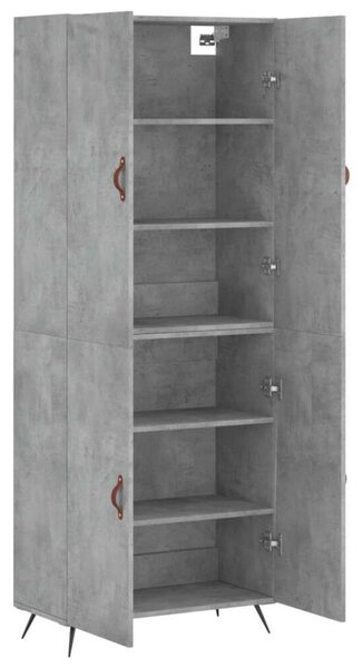 VidaXL Betonhatású Magas Szekrény – 69,5x34x180 cm