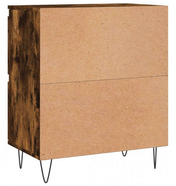 VidaXL Fa Tálalószekrény - 2 db - Füstös Tölgy - 120x35x70cm