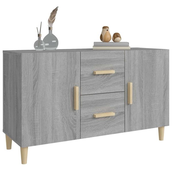 VidaXL szürke sonoma színű műfa tálalószekrény 100 x 36 x 60 cm