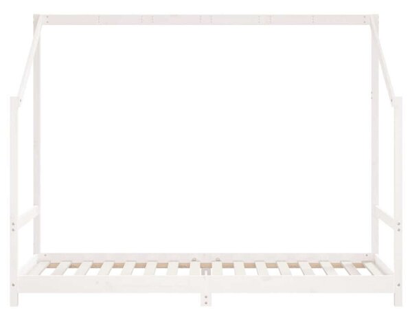 VidaXL Gyermekágy - Fenyőfa - Fehér - 80x200 cm