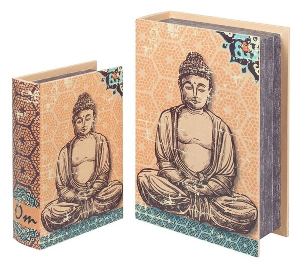 Kosarak és dobozok Signes Grimalt Buddha Könyv Dobozok Set 2U