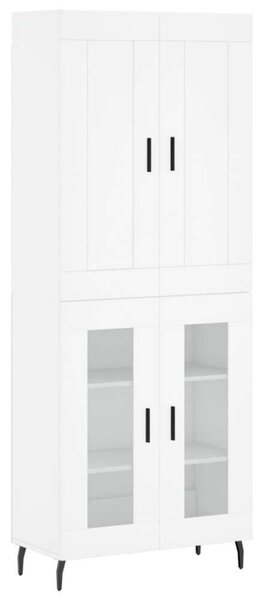 VIDAXL Fehér Fa Magasszekrény - 180 cm