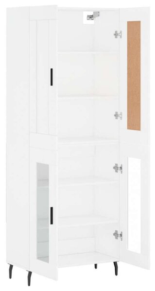 VIDAXL Fehér Fa Magasszekrény - 180 cm