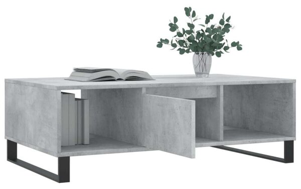 VidaXL Dohányzóasztal - Betonszürke - 104x60x35 cm
