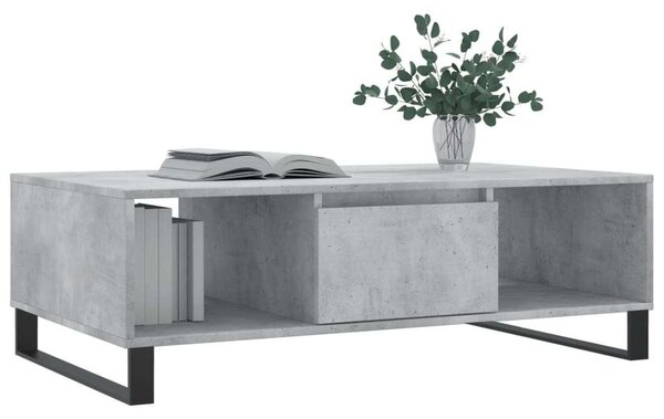 VidaXL Dohányzóasztal - Betonszürke - 104x60x35 cm