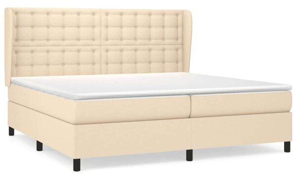 VidaXL Krémszínű Ágy Matraccal - 200x200 cm