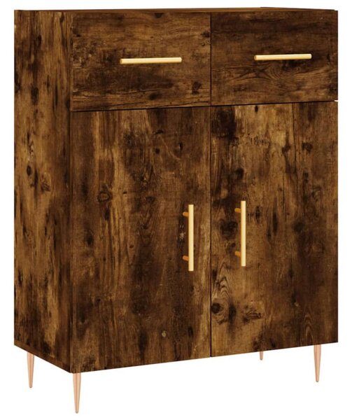 VidaXL füstös tölgy színű szerelt fa magasszekrény 69,5 x 34 x 180 cm
