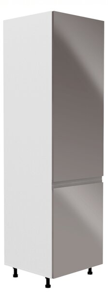 Konyhaszekrény beépített hűtőre D60ZL Aurellia (fehér + fényes szürke) (J). 1015826