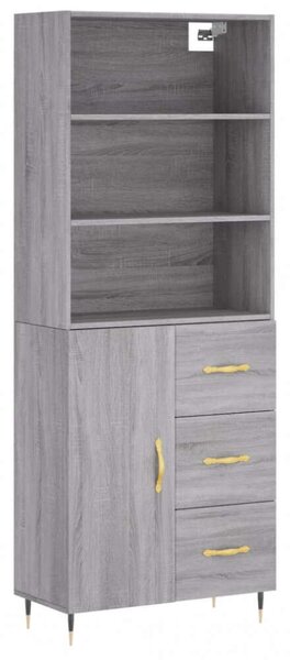 VidaXL szürke sonoma szerelt fa magasszekrény 69,5 x 34 x 180 cm