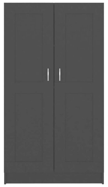 VidaXL Fekete Könyvszekrény - 82,5x30,5x150 cm