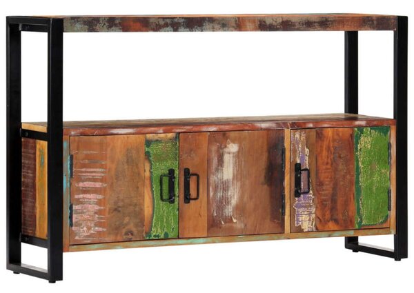 VidaXL tömör újrahasznosított fa tálalószekrény 120 x 30 x 75 cm