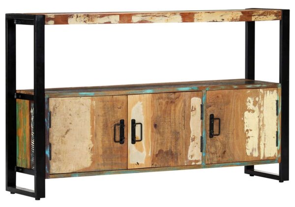 VidaXL tömör újrahasznosított fa tálalószekrény 120 x 30 x 75 cm