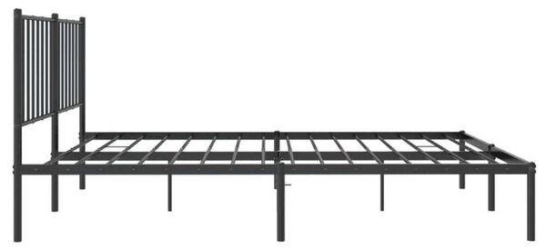 VidaXL Fém Ágykeret - Fekete - 120x200 cm