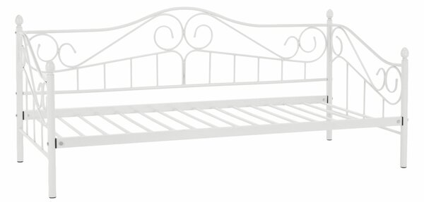 Egyszemélyes ágy 90 cm Danina (fehér) (ágyráccsal)
