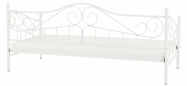 Egyszemélyes ágy 90 cm Danina (fehér) (ágyráccsal)