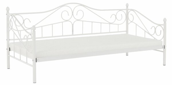 Egyszemélyes ágy 90 cm Danina (fehér) (ágyráccsal)