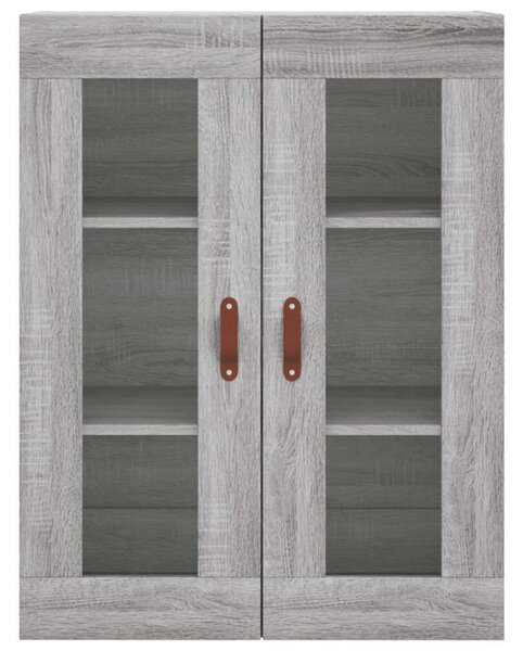 Szürke sonoma szerelt fa magasszekrény 69,5 x 34 x 180 cm