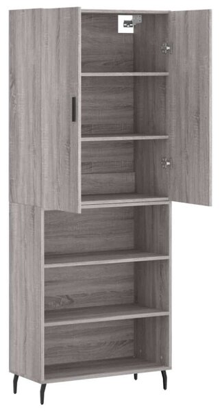 VidaXL szürke sonoma szerelt fa magasszekrény 69,5 x 34 x 180 cm