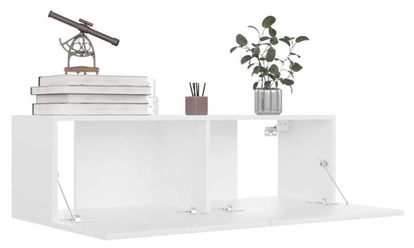VidaXL Falra Szerelhető TV Szekrény Szett - Fehér - 100x30x30 cm