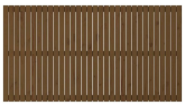 VidaXL Fali Fejtámla - Tömör Fenyőfa - Mézbarna - 204x110 cm