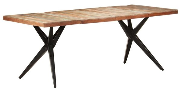 VidaXL tömör újrahasznosított fa étkezőasztal 200 x 90 x 76 cm