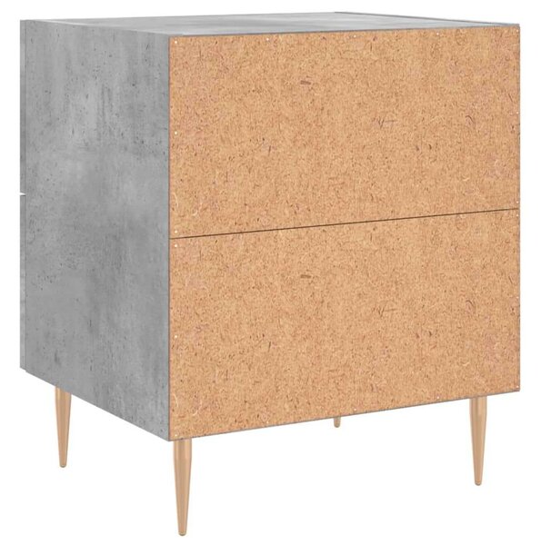 VidaXL Éjjeliszekrény Szett - 2 db, Betonszürke, 40x35x47,5cm