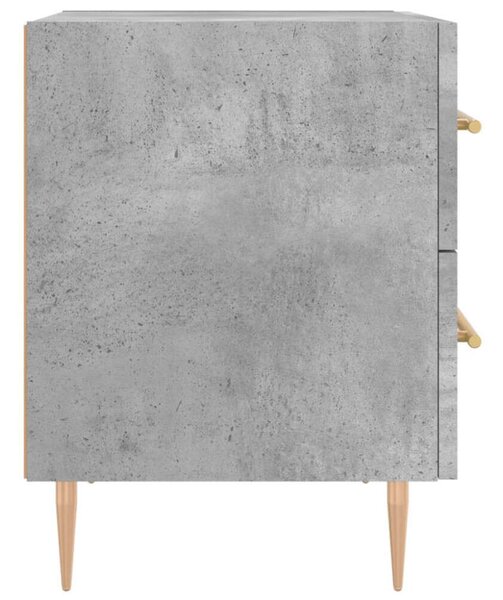 VidaXL Éjjeliszekrény Szett - 2 db, Betonszürke, 40x35x47,5cm