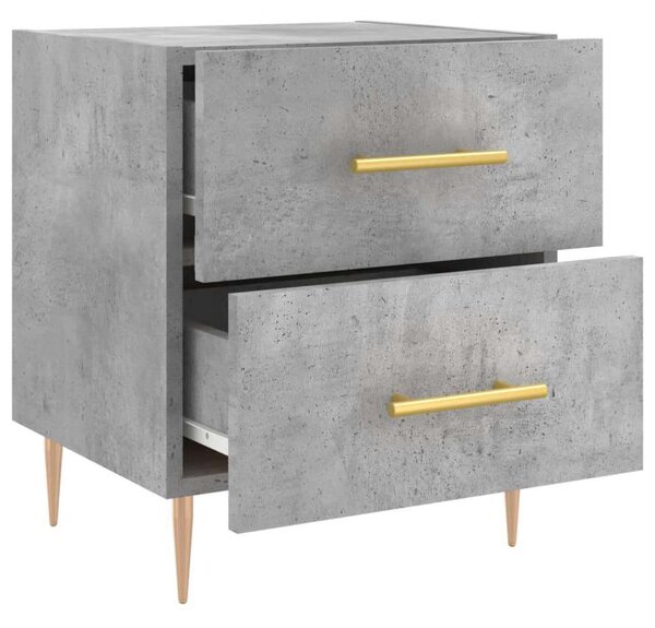 VidaXL Éjjeliszekrény Szett - 2 db, Betonszürke, 40x35x47,5cm
