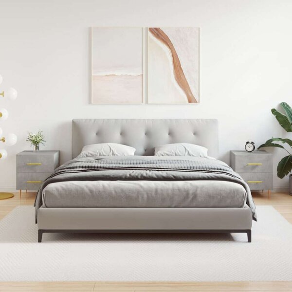 VidaXL Éjjeliszekrény Szett - 2 db, Betonszürke, 40x35x47,5cm