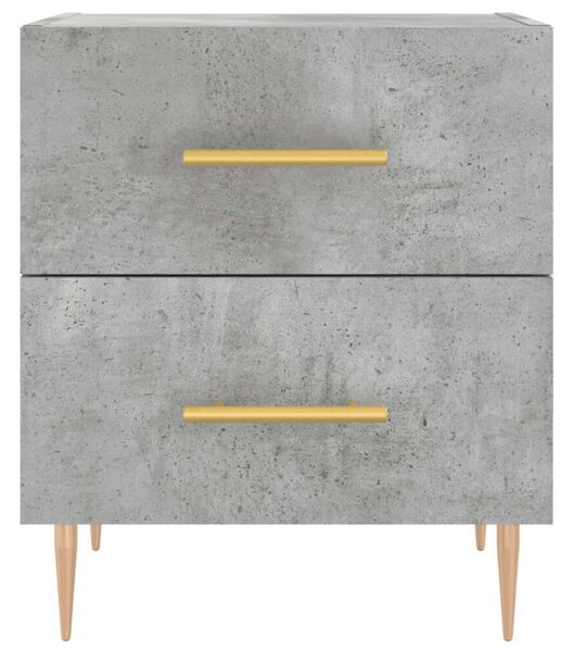 VidaXL Éjjeliszekrény Szett - 2 db, Betonszürke, 40x35x47,5cm