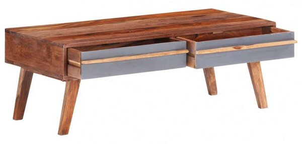 VidaXL Dohányzóasztal - Tömörfa - 110x50x40 cm