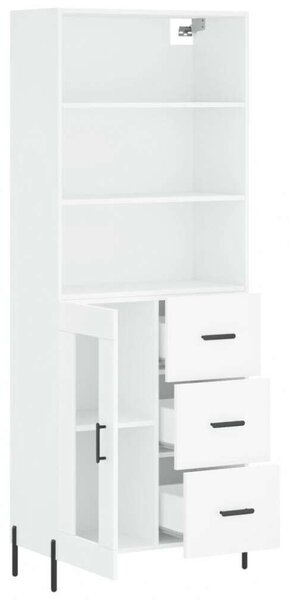 VidaXL Fehér Fa Magasszekrény - 180 cm