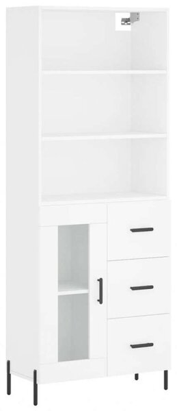 VidaXL Fehér Fa Magasszekrény - 180 cm