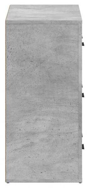 VidaXL Fiókos Szekrény - Beton Szürke - 2 db