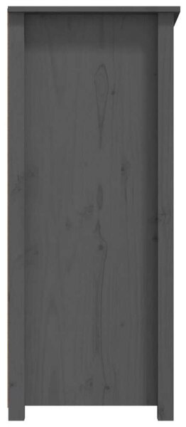 VidaXL szürke tömör fenyőfa tálalószekrény 83 x 41,5 x 100 cm