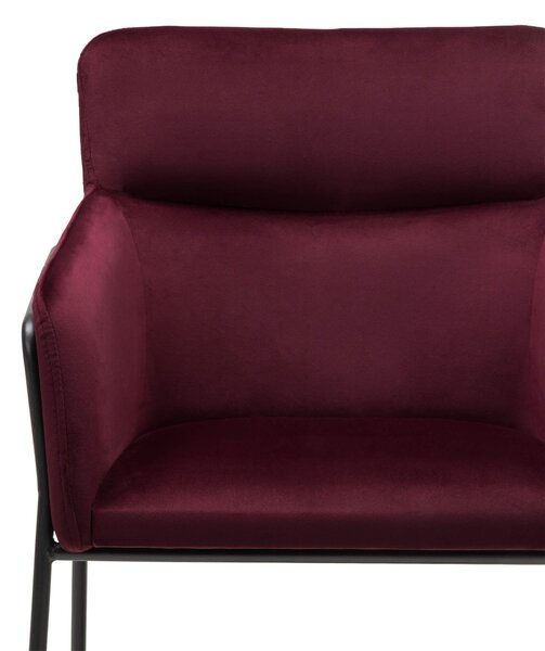 Bordó design szék HELSINKI VELVET Magic Velvet 2229