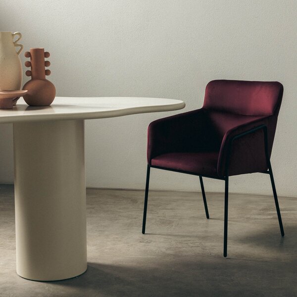 Bordó design szék HELSINKI VELVET Magic Velvet 2229