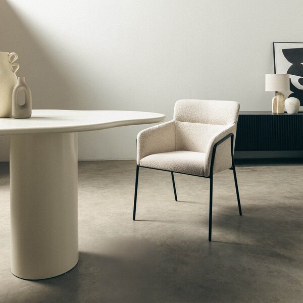 Krém design szék HELSINKI Loop 02