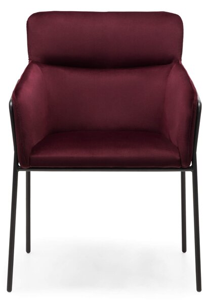 Bordó design szék HELSINKI VELVET Magic Velvet 2229