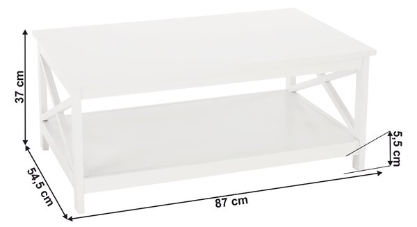 Dohányzóasztal Etta (fehér)