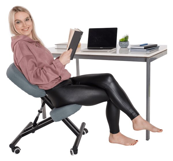 Ergonomikus irodai fotel Kilo (világosszürke + fekete)