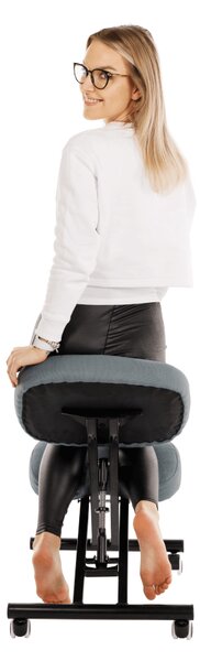 Ergonomikus irodai fotel Kilo (világosszürke + fekete)