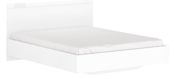 Franciaágy 160 cm Leona (fehér) (matrac és ágyrács nélkül)
