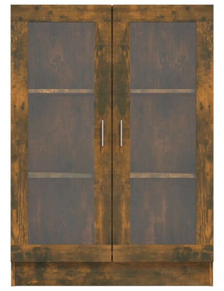 VidaXL füstös tölgyszínű szerelt fa vitrinszekrény 82,5x30,5x115 cm