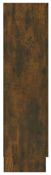 VidaXL füstös tölgyszínű szerelt fa vitrinszekrény 82,5x30,5x115 cm