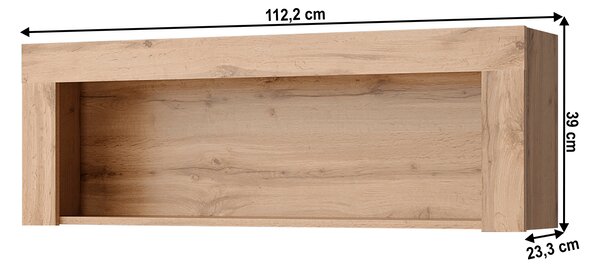 Fali regál 110 cm Mateo 110 (wotan tölgy)