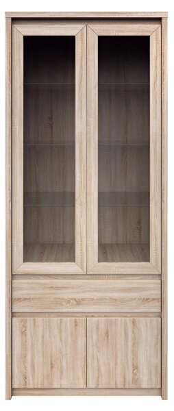 Vitrin Noella 2D2W1S (sonoma tölgy)