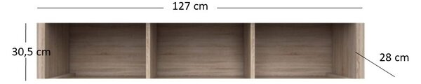 Regál Noella (sonoma tölgy). Akció -22%