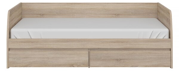 Egyszemélyes ágy 90 cm Noella (sonoma tölgy) (ágyráccsal)